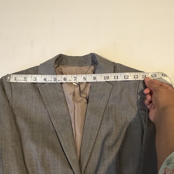 J Crew Wool Blend Blazer Jacket Petite 00P Gray Classic Career Academia Capsule - Picture 10 of 14